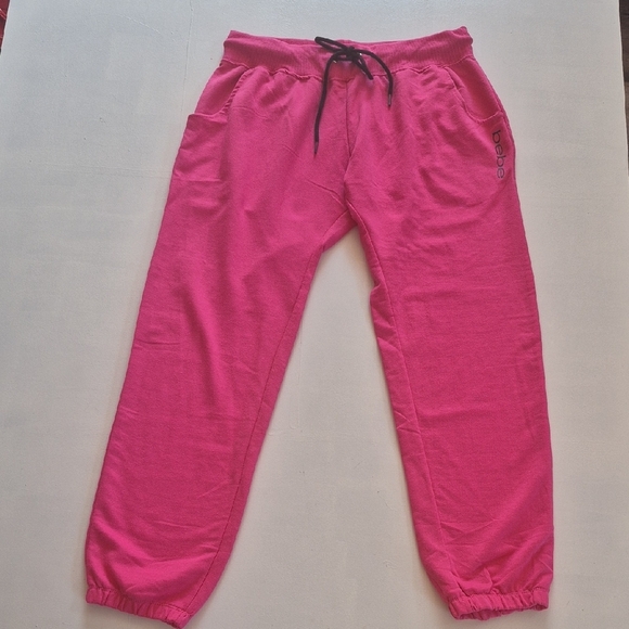 Pink Bebe Sleepwear Sweatpants, Plus Size 1X - Picture 1 of 4